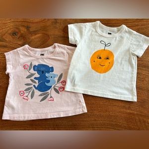 Tea Collection baby t-shirt lot 6-9 mths